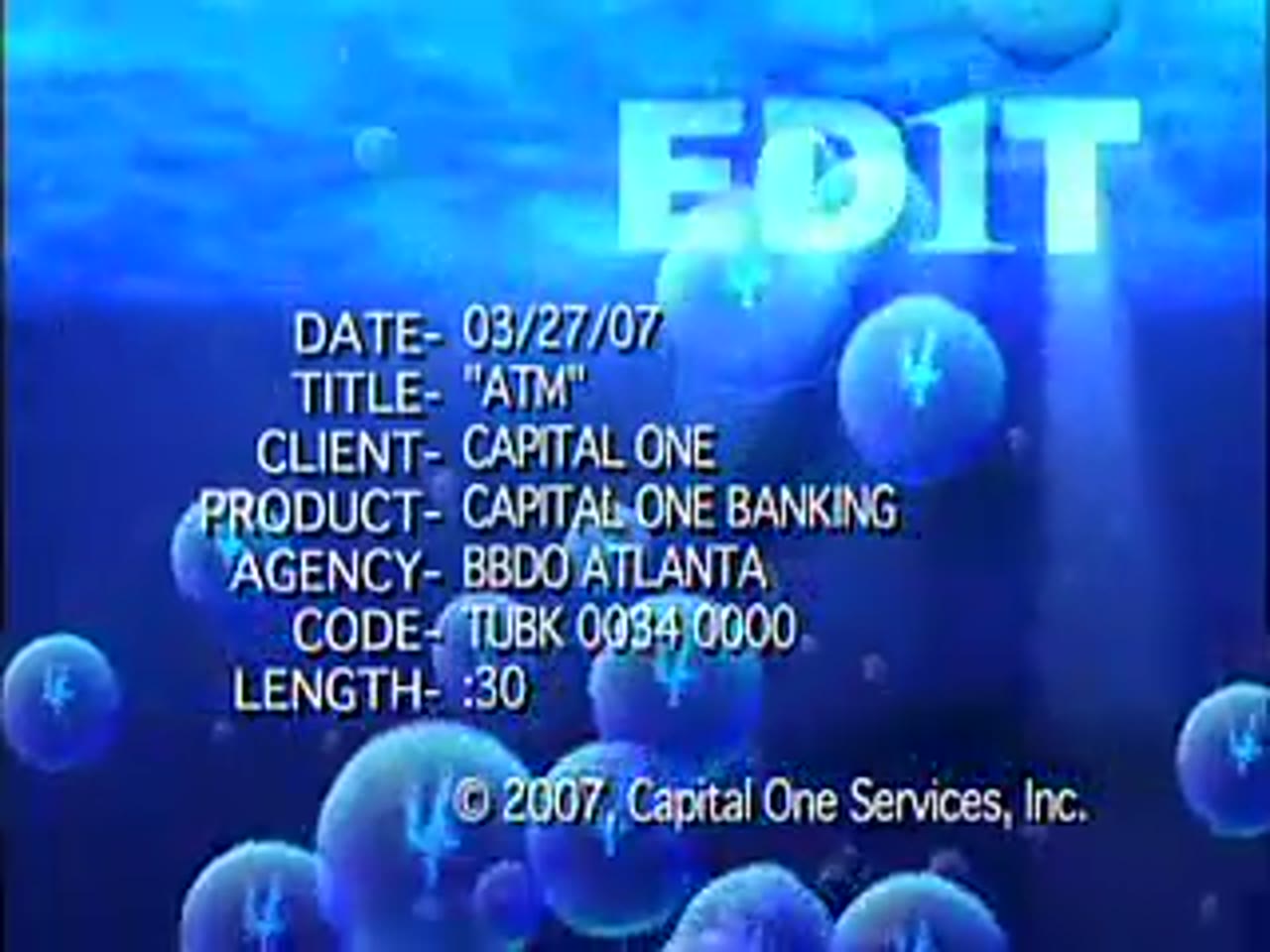 Project still from the Angelper archive: Capital One